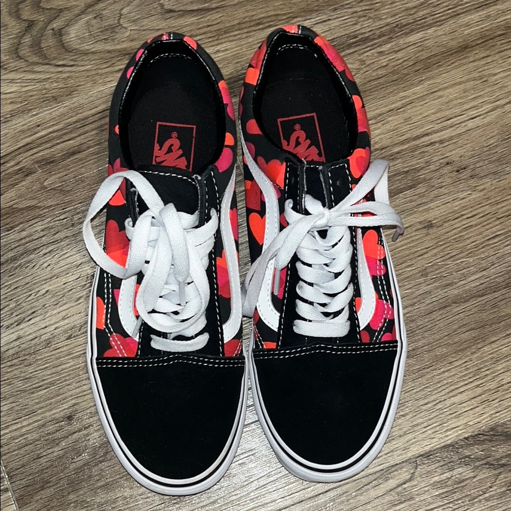 Black and Red Patterned Sneakers